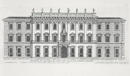 View of the Facade of Palazzo Chigi, Rome