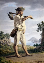 Farmer in the Background of Campi Flegrei