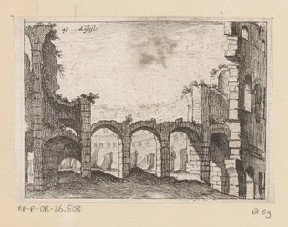 Ruins of the Colosseum in Rome