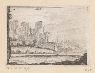 Ruins of Palazzo Maggiore in Rome