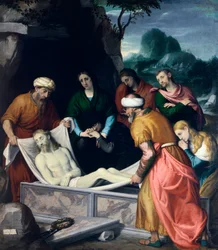 Deposition of Christ in tomb
