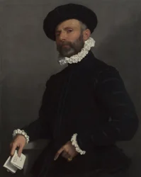 Portrait of a Man Holding a Letter (