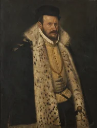 Portrait of a Man in a Fur-lined Coat
