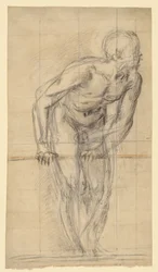 A Standing Male Nude (recto); A Standing Male Nude (verso)