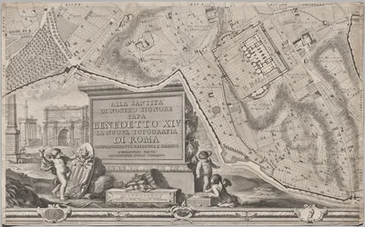 Nuova pianta di Roma by Giambattista Nolli, 1748, known as La Pianta Grande di Roma