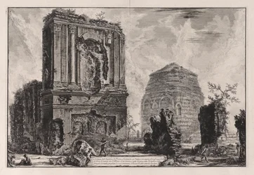 View of the Tomb of Pisone Liciniano