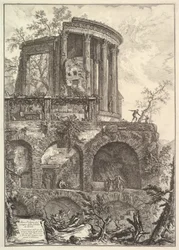 Another View of the Temple of the Sibyl in Tivoli