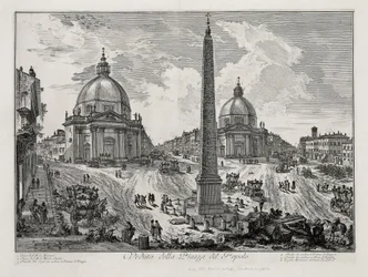 View of Piazza del Popolo (from: Vedute di Roma)
