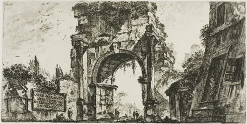 Arch of Drusus at the Porta S. Sebastiano in Rome, plate 8 from Some Views of Triumphal Arches and Other Monuments