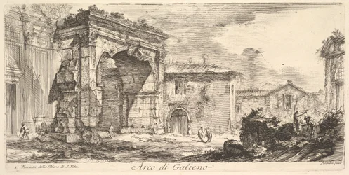 Arch of Galienus. Facade of the Church of S. Vito