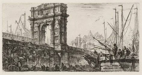 Arch of Trajan in Ancona, Plate 28 from Some Views of Triumphal Arches and Other Monuments