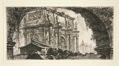 Arch of Constantine in Rome, from Alcune Vedute di Archi Trionfali ed altri monumenti