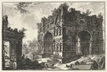 Arch of Janus and the Arch of the Money Changers in Rome (series title: Views of Rome)