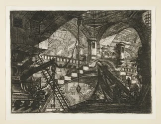 Carceri, XI: The Arch with a Shell Ornament