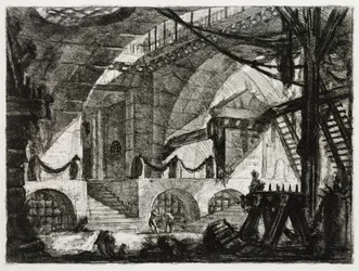 The Sawhorse (plate 12 in: Carceri d