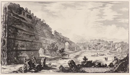 Degli Avanzi Del Castro Pretorio nella Villa Adriana a Tivoli