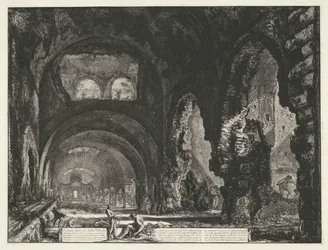 Interior of the Temple of Hercules Victor in Tivoli