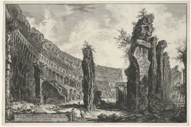 Interior of the Colosseum in Rome