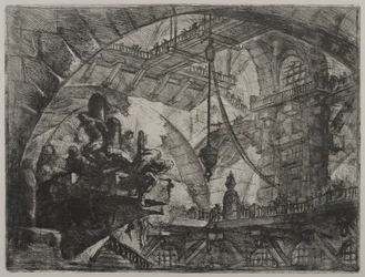 Invenzioni Capric di Carceri; Hind 13, First State of Three, c.1749