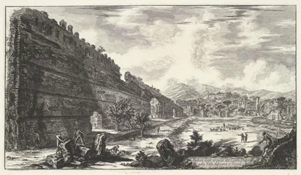Pecile in the Villa Adriana in Tivoli