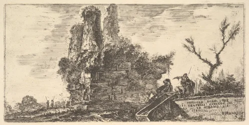 Plate 27: Tomb of the Three Curiatii Brothers in Albano, ca. 1748