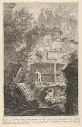 Plate 6: Ruins of an Ancient Tomb in Front of Ruins of an Ancient Aqueduct, 1743