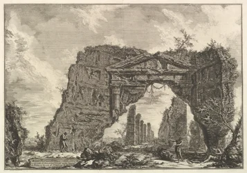 Remains of a Covered Portico in a Villa of Domitian