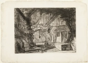 The Pier with Chains, plate 16 from Imaginary Prisons