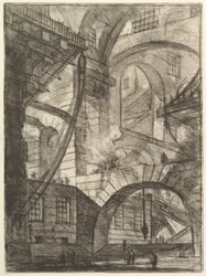 The Smoking Fire, from Carceri d