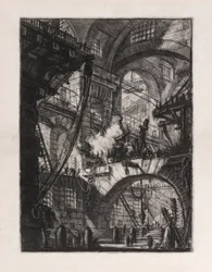 The Smoking Fire, Plate 6 from Carceri