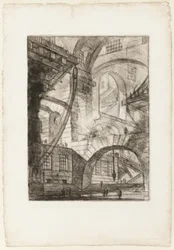 The Smoking Fire, plate 6 from Imaginary Prisons