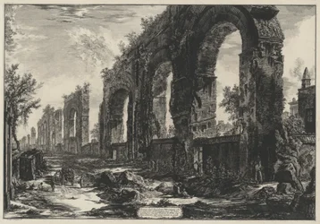 Remains of the Neronian Aqueducts (from: Vedute di Roma)