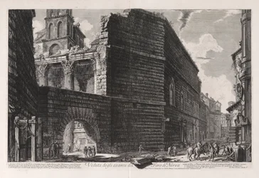 View of the Remains of the Forum of Nerva, from Views of Rome