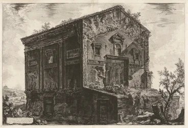 View of the Temple of the Camenae, Formerly Surrounded by a Forest in the Egeria Valley