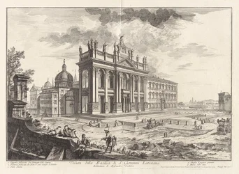 View of the Basilica of San Giovanni Laterano, from Views of Rome
