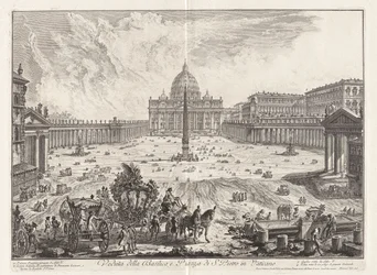 View of the Basilica, and Piazza of Saint Peter