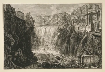 View of the Grand Cascade at Tivoli, from Vedute di Roma