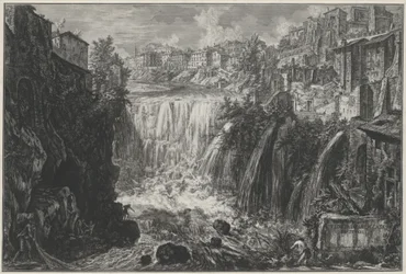 View of the Tivoli Waterfall