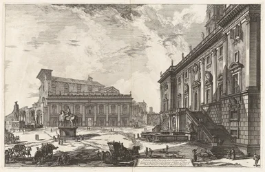 View of the Piazza del Campidoglio, from Views of Rome