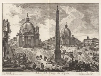 View of the Piazza del Popolo, from Views of Rome