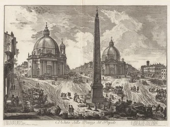 View of the Piazza del Popolo, from Vedute di Roma (Views of Rome)