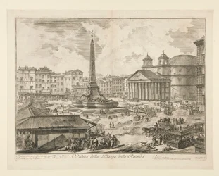 View of the Piazza della Rotonda, from Vedute di Roma