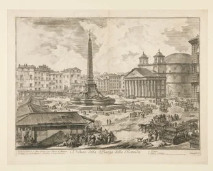 View of the Piazza della Rotonda, from Views of Rome