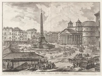 View of the Piazza della Rotonda (with the Pantheon in the background), from Views of Rome