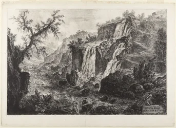 View of the Small Waterfalls at Tivoli
