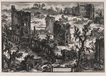 View of the Baths of Titus, from Views of Rome