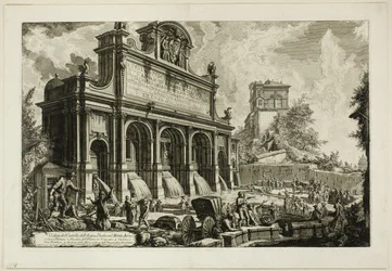 View of the Fountainhead of the Acqua Paola on Monte Aureo, from Views of Rome