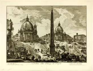 View of the Piazza del Popolo, from Views of Rome