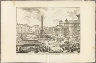 View of the Piazza della Rotonda, from Views of Rome