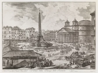 View of the Piazza della Rotonda, from the series Vedute di Roma